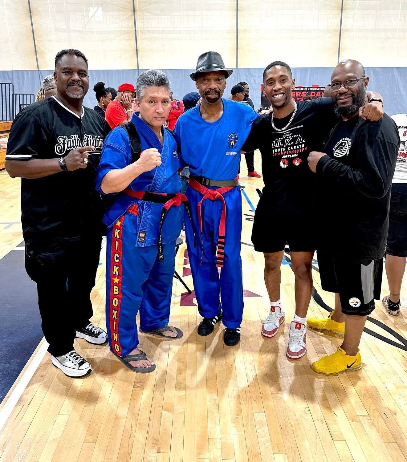With the coaching staff