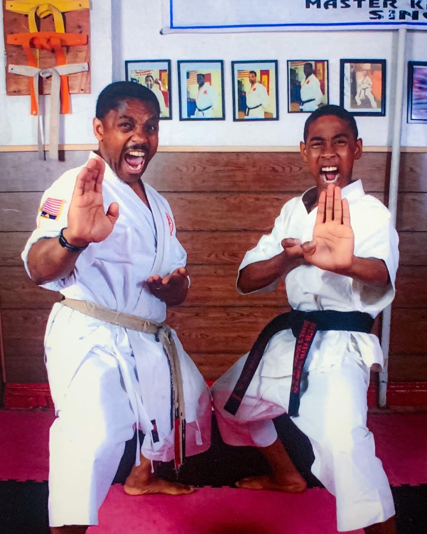 A throwback from the family dojo