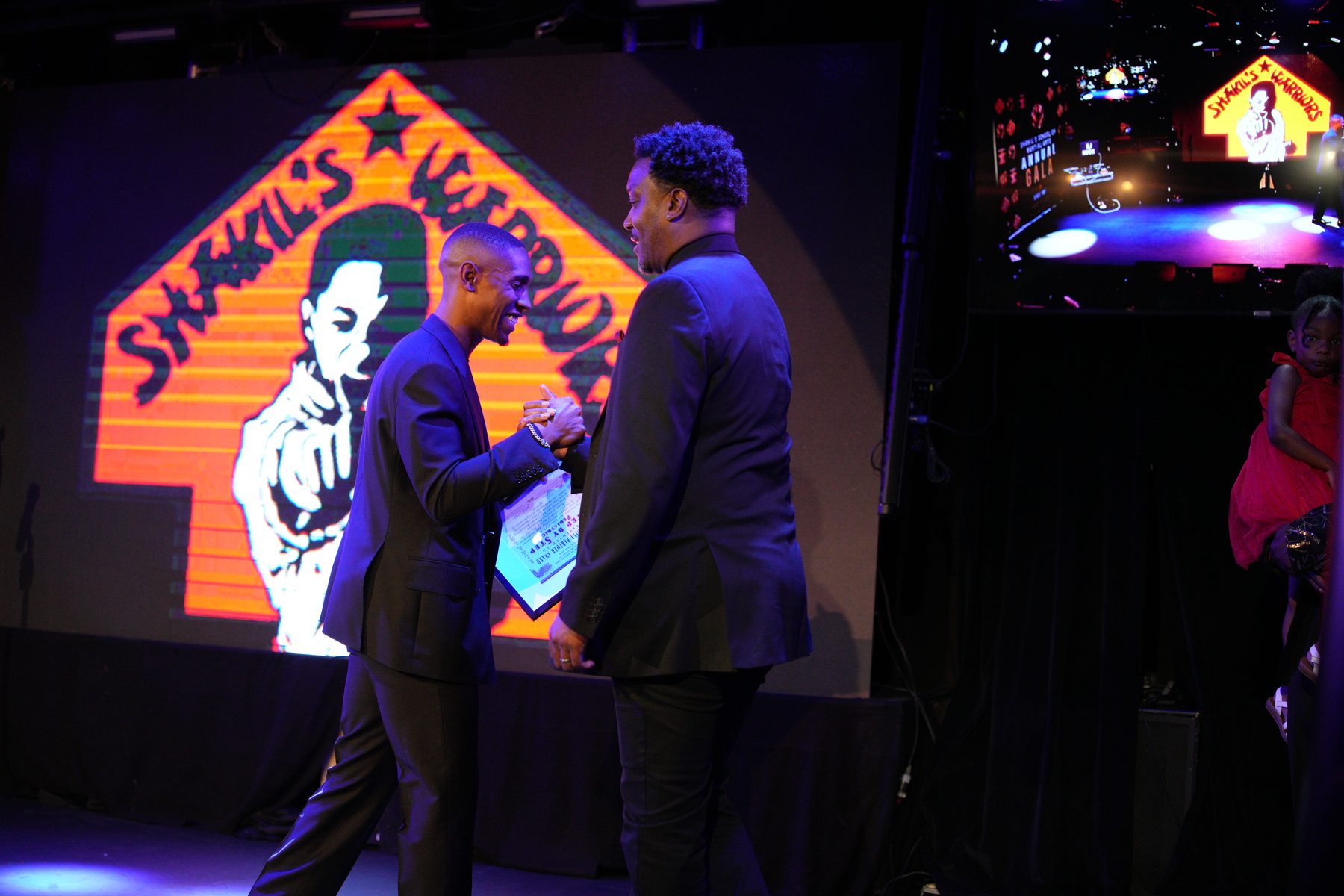 On stage at the Founder's Gala